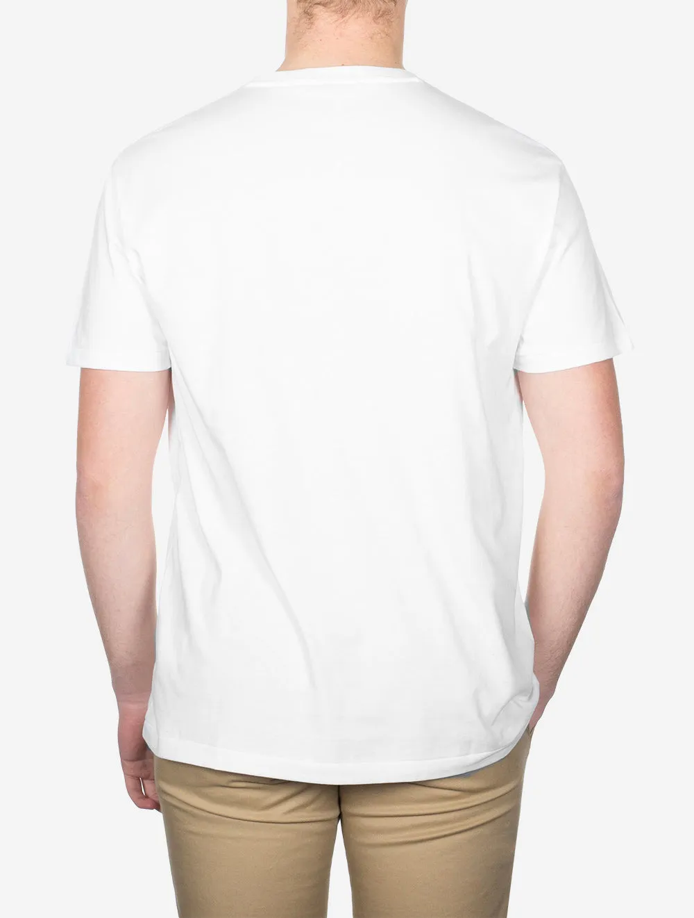 Classic Fit Polo Bären-Jersey T-Shirt Weiß