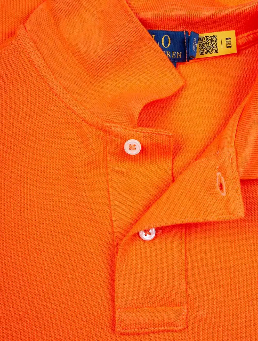 Klassisch geschnittenes Polo in Orange