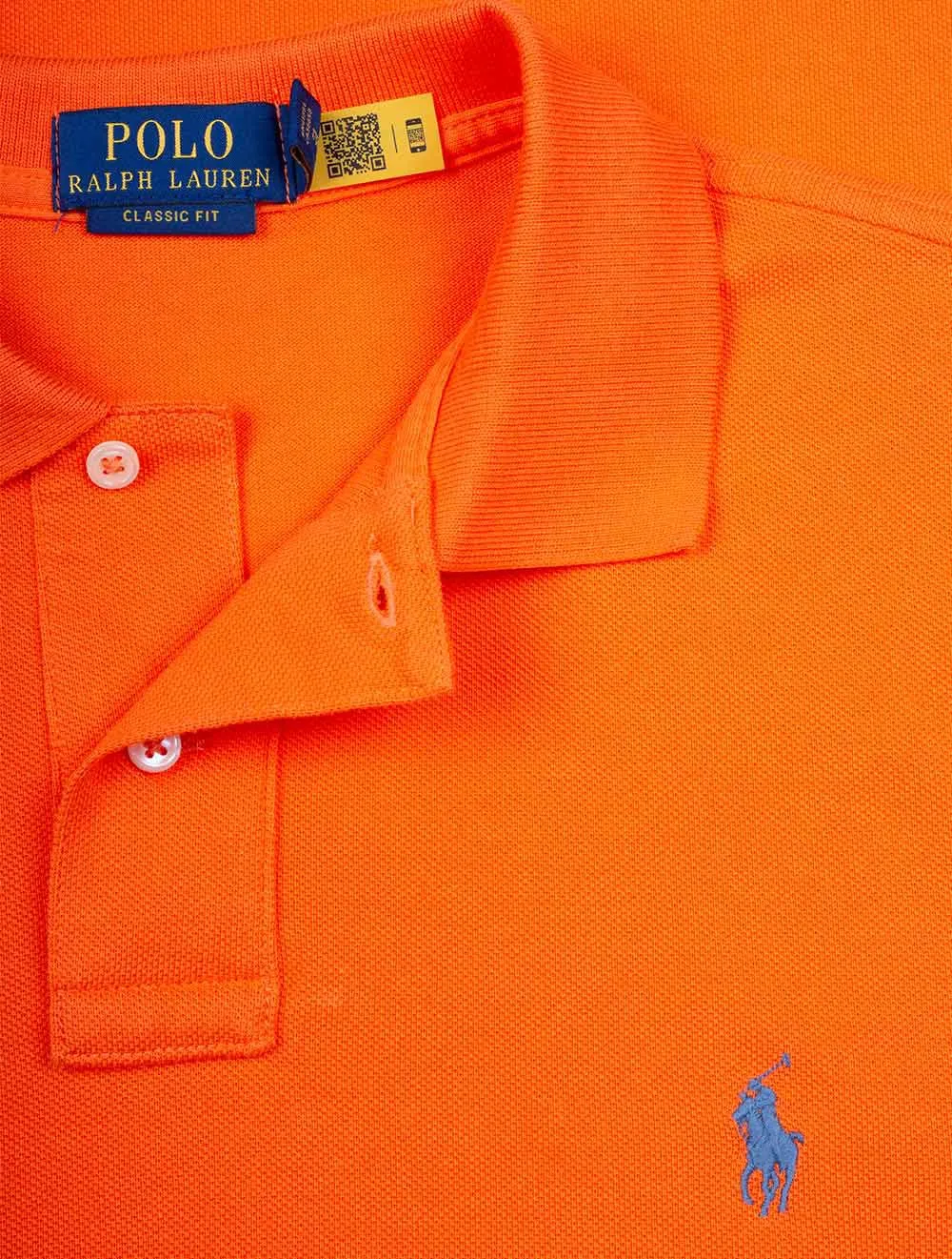 Klassisch geschnittenes Polo in Orange