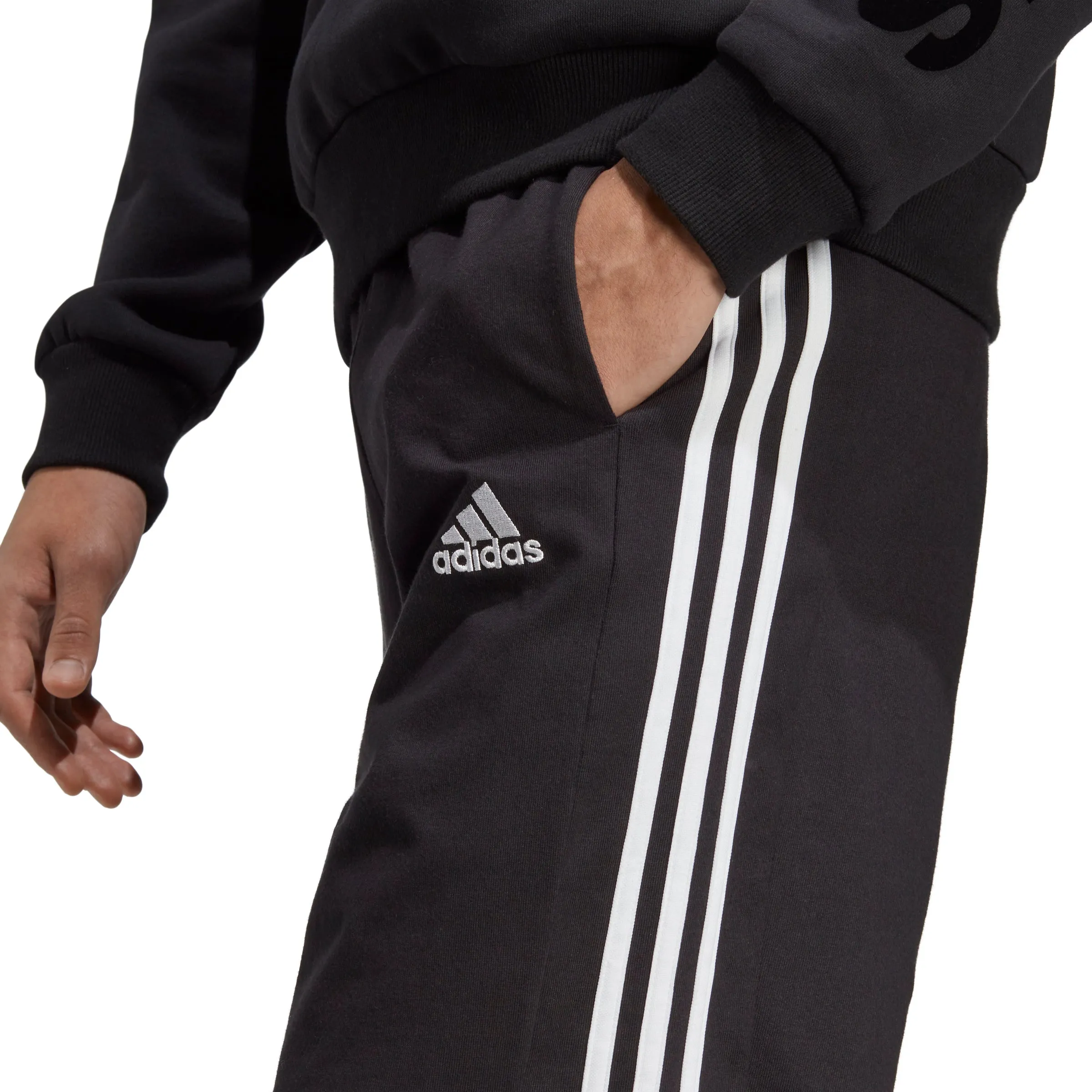 Bekleidung Adidas Herren adidas Essentials 3 Streifen 10 Zoll Herrenshorts - Schwarz