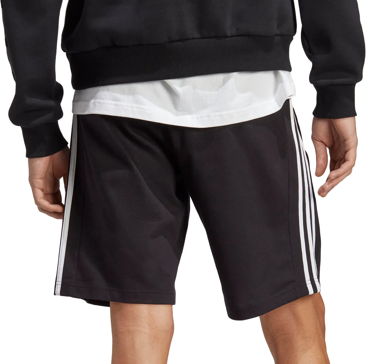 Bekleidung Adidas Herren adidas Essentials 3 Streifen 10 Zoll Herrenshorts - Schwarz