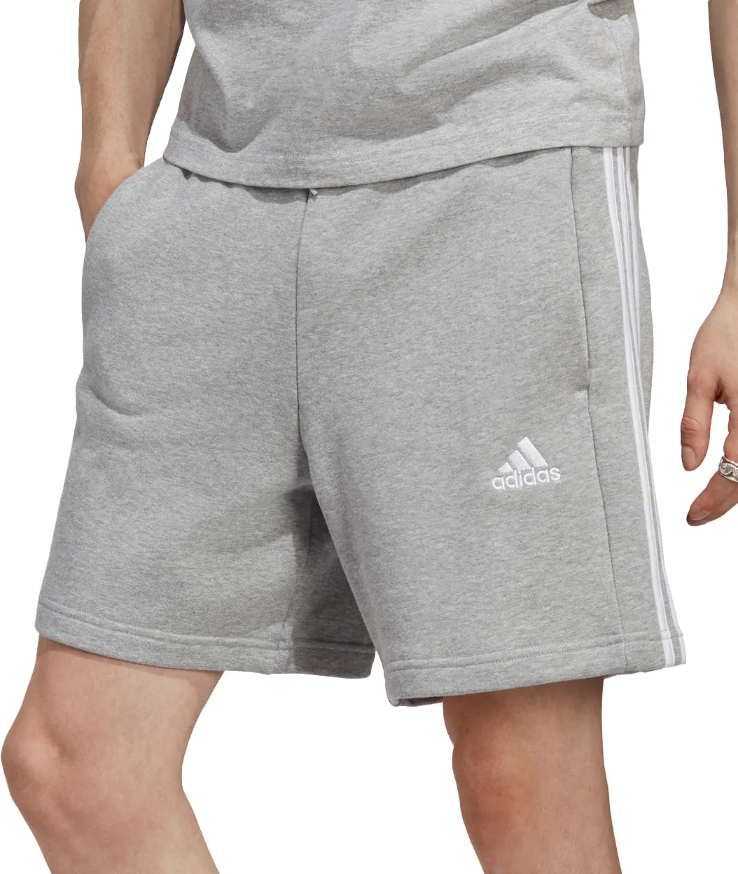 Bekleidung Adidas Herren adidas Essentials 3 Streifen Herren Shorts - Grau