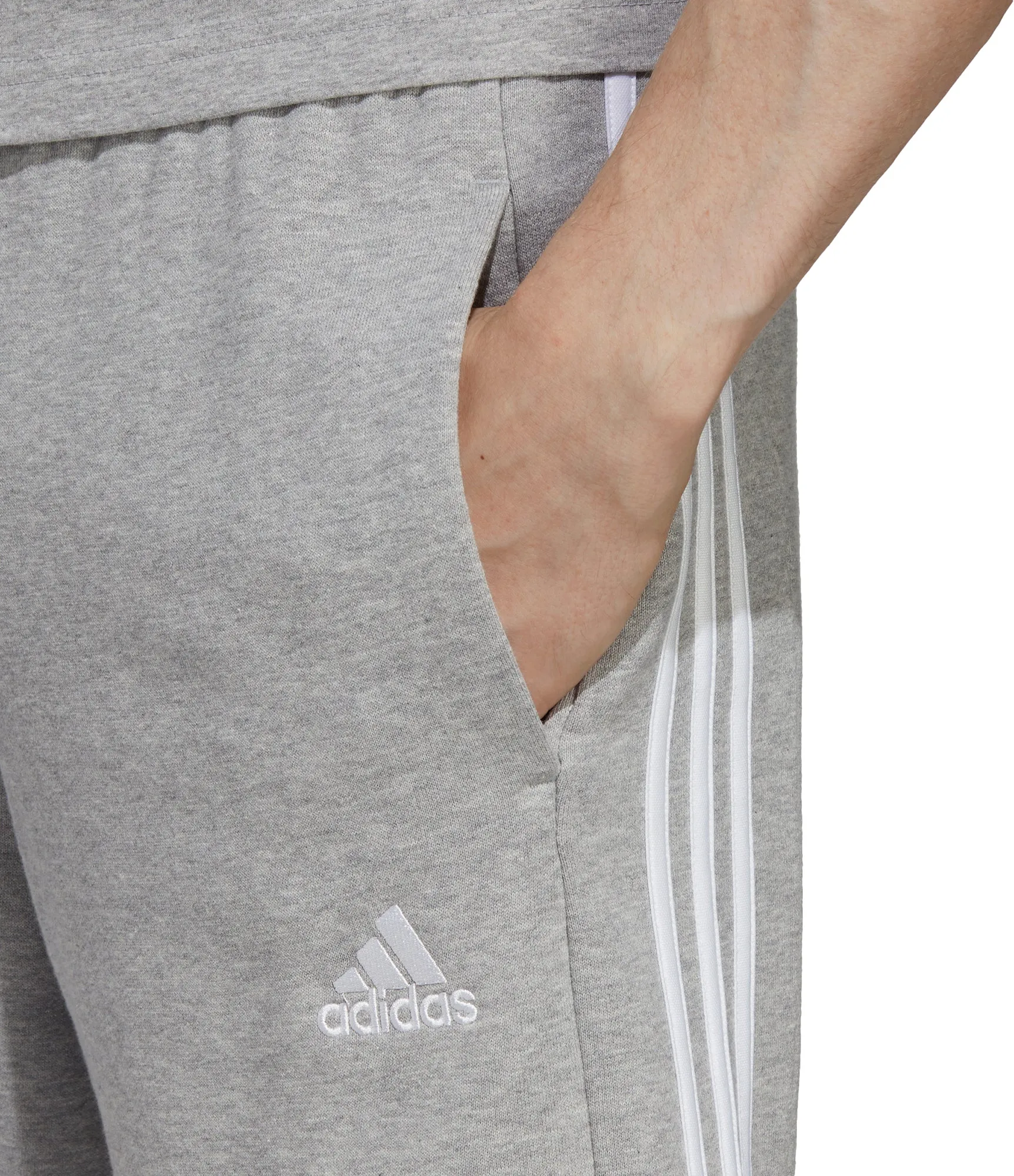 Bekleidung Adidas Herren adidas Essentials 3 Streifen Herren Shorts - Grau