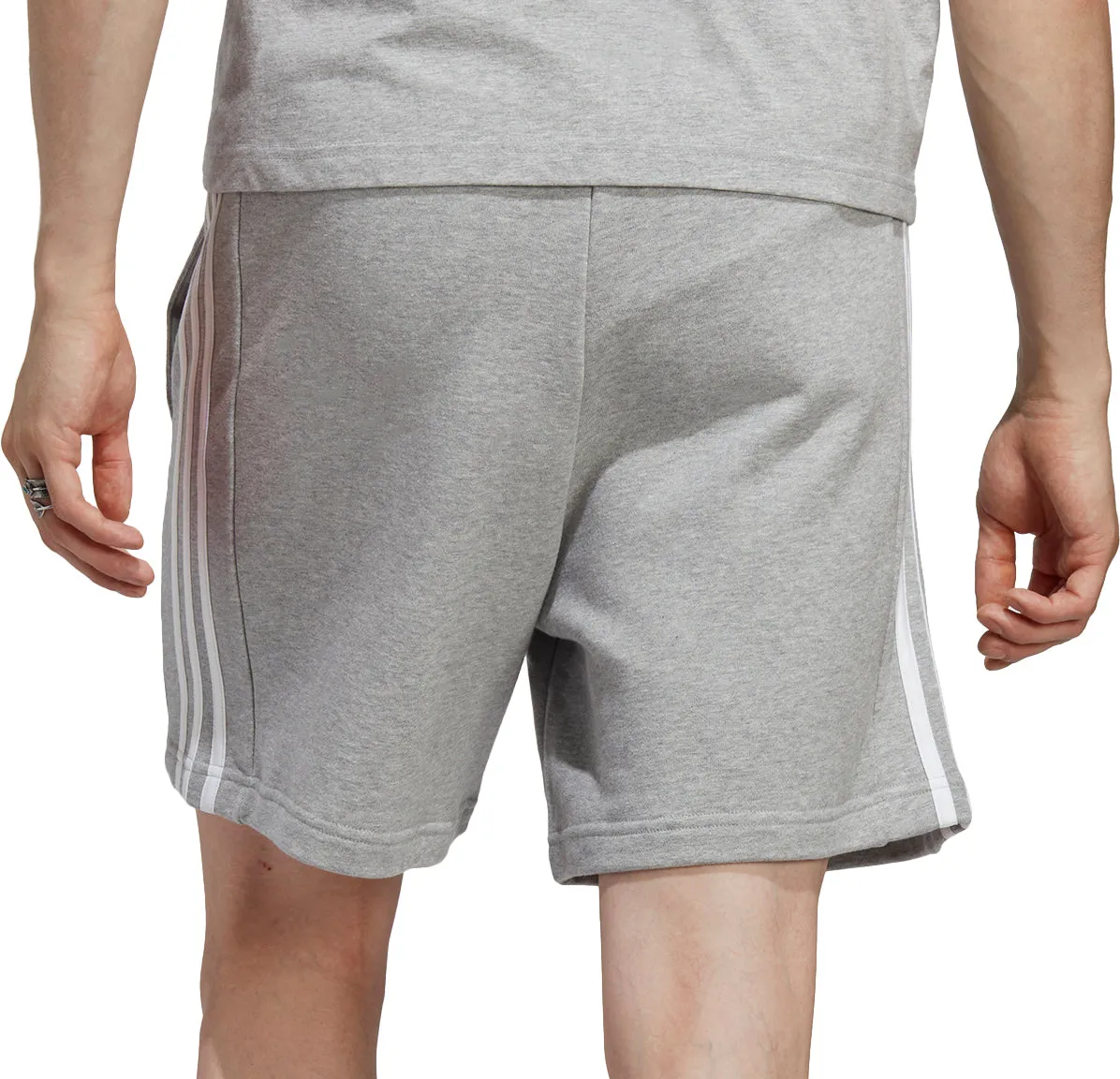 Bekleidung Adidas Herren adidas Essentials 3 Streifen Herren Shorts - Grau