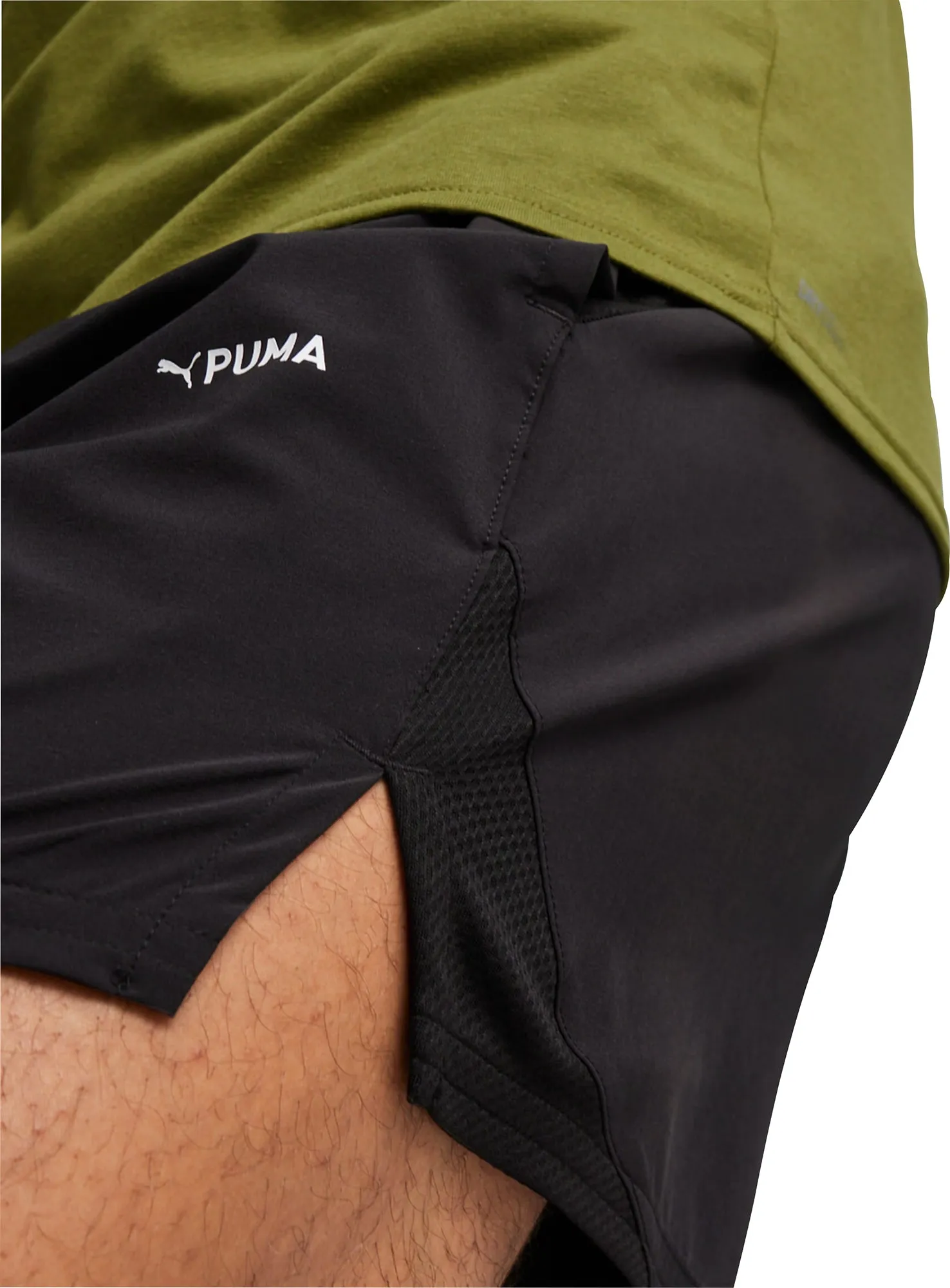 Bekleidung Puma Herren Puma Ultrabreathe Stretch 5 Zoll Herren Trainingsshorts - Schwarz