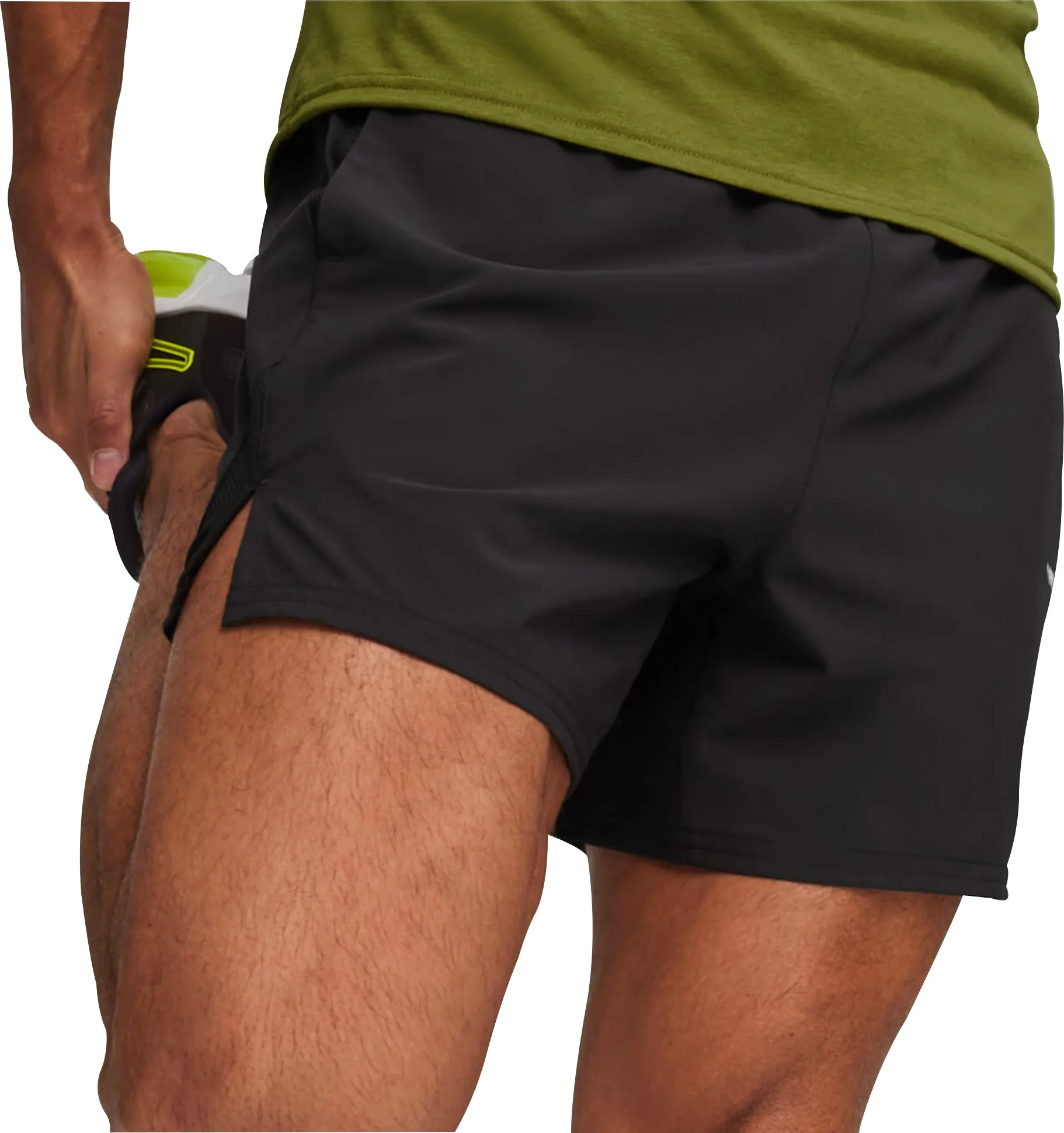 Bekleidung Puma Herren Puma Ultrabreathe Stretch 5 Zoll Herren Trainingsshorts - Schwarz