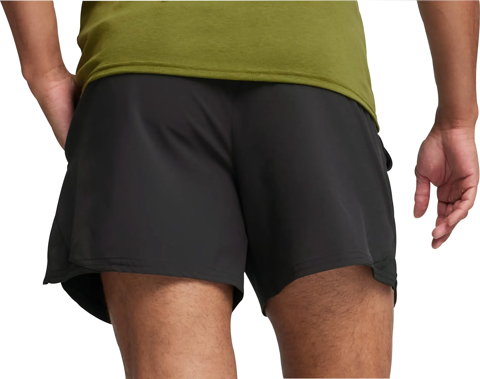 Bekleidung Puma Herren Puma Ultrabreathe Stretch 5 Zoll Herren Trainingsshorts - Schwarz
