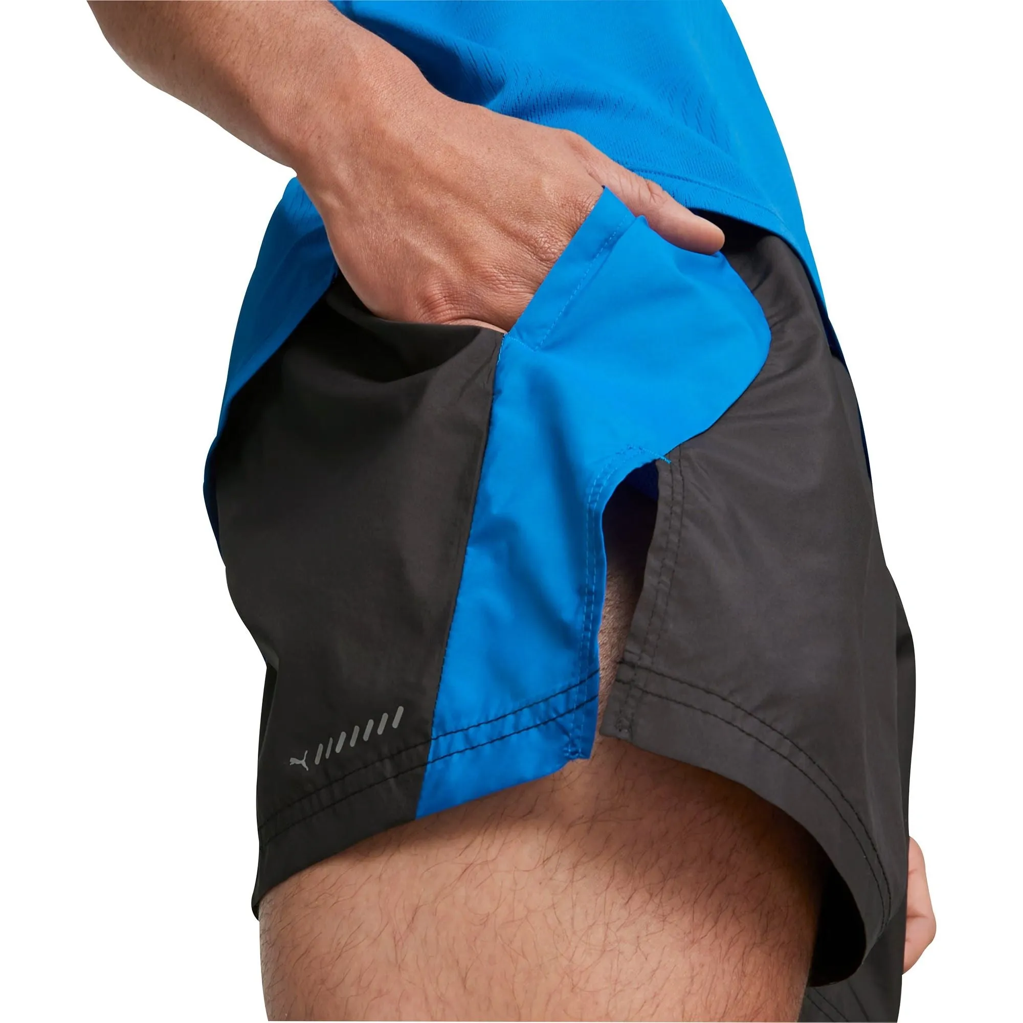 Bekleidung Puma Herren Puma Gewebte 5 Zoll Herren Laufshorts - Schwarz