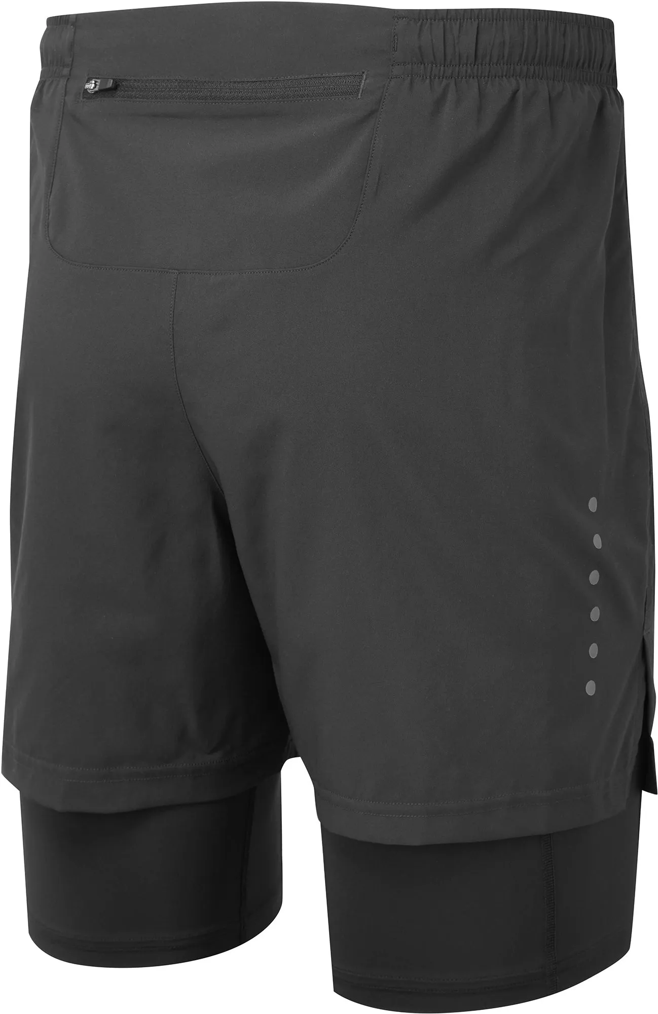 Bekleidung Ronhill Herren Ronhill Core Twin 2 In 1 Herren Laufshorts - Schwarz