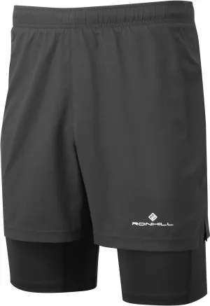 Bekleidung Ronhill Herren Ronhill Core Twin 2 In 1 Herren Laufshorts - Schwarz