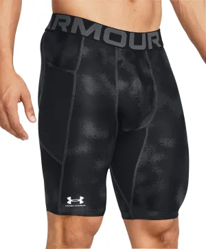Unterwäsche Under Armour Herren Under Armour HeatGear Lange Herren Kompressions-Shorts - Schwarz