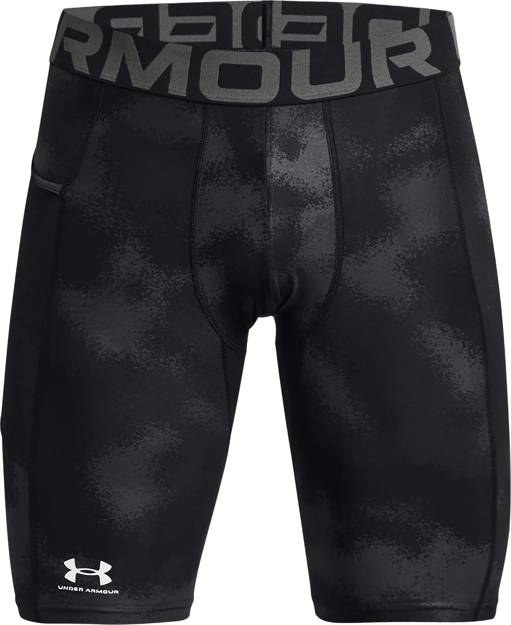Unterwäsche Under Armour Herren Under Armour HeatGear Lange Herren Kompressions-Shorts - Schwarz