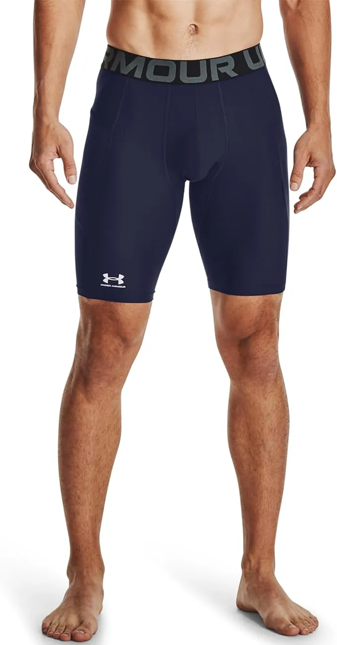 Unterwäsche Under Armour Herren Under Armour HeatGear Pocket Long Herren Short Kompressionsstrumpfhose - Blau