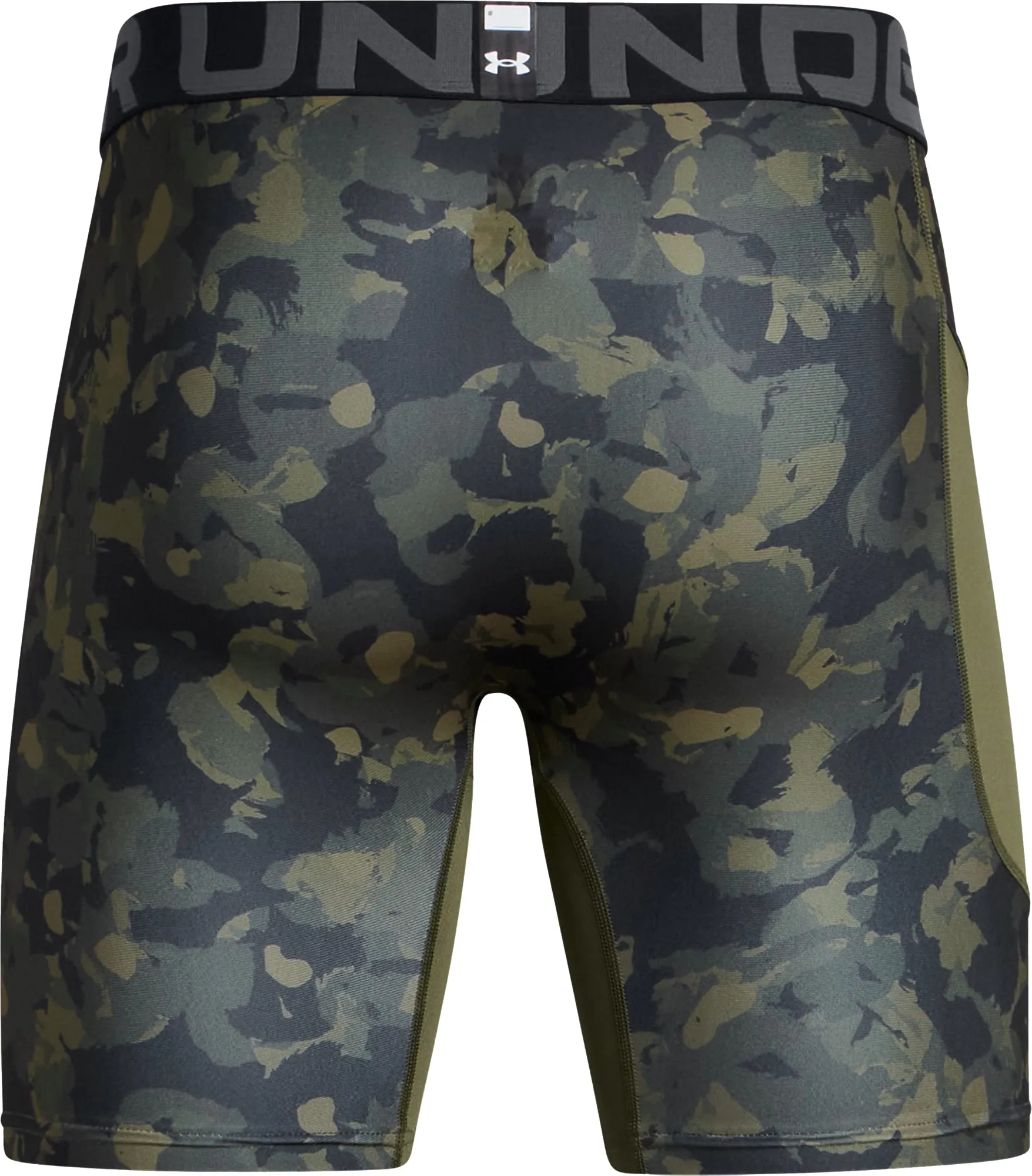 Bekleidung Under Armour Herren Under Armour HeatGear Bedruckte Kompressions-Short-Tights - Grün