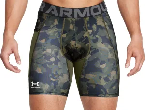 Bekleidung Under Armour Herren Under Armour HeatGear Bedruckte Kompressions-Short-Tights - Grün
