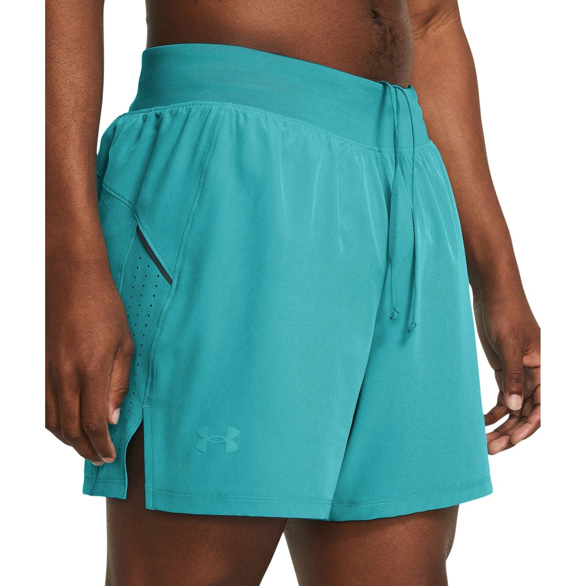 Kleidung Under Armour Herren Under Armour Launch Elite 5 Zoll Laufshorts für Herren - Grün