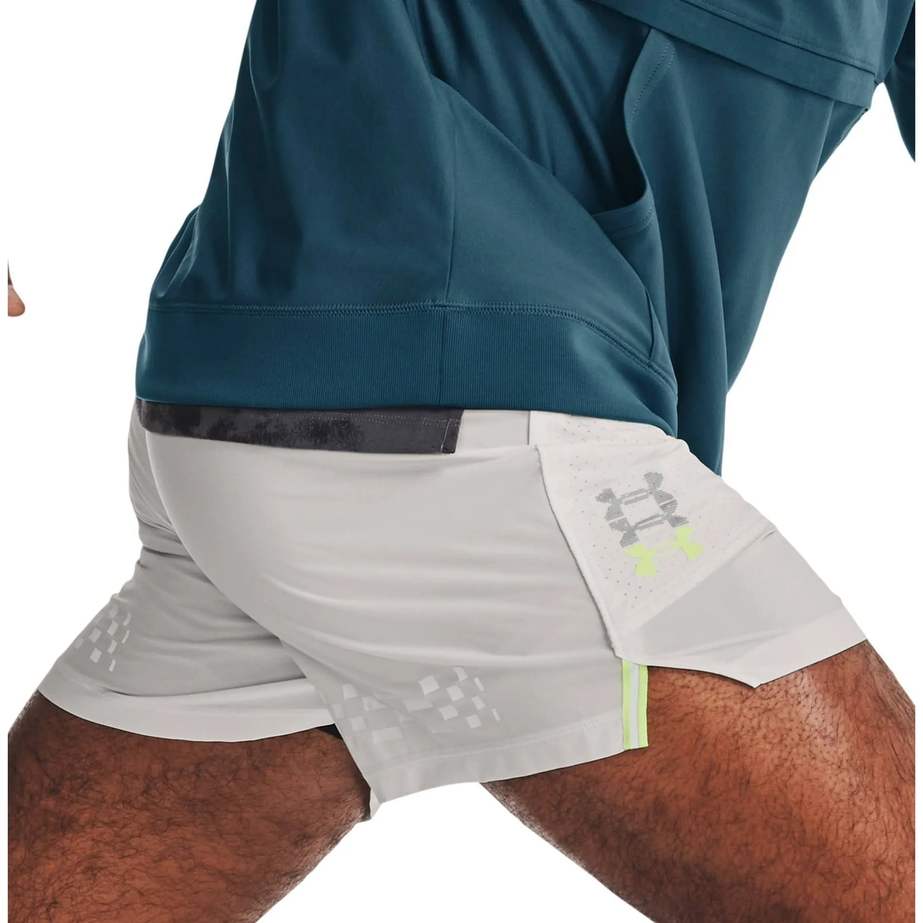 Bekleidung Under Armour Herren Under Armour Run Anywhere Herren Laufshorts - Grau