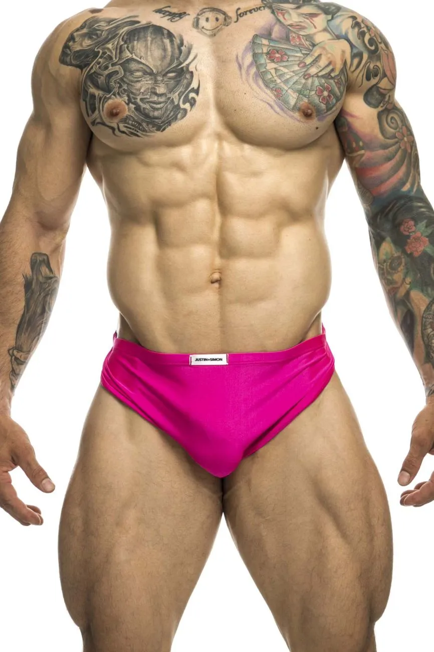 Kleidung_Justin   Simon_Herrenunterwäsche JUSTIN SIMON XSJ09 Laufshorts Farbe Knallrosa