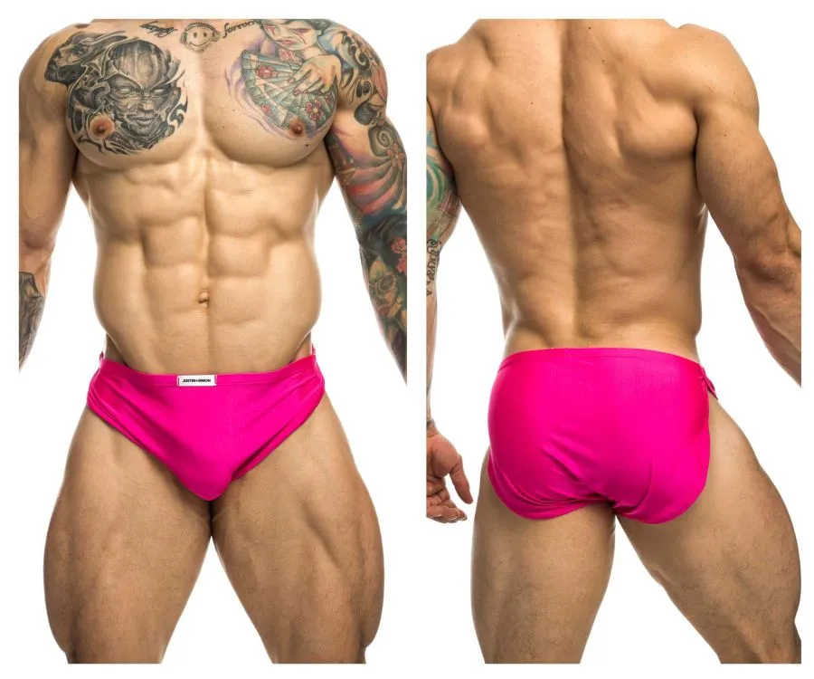 Kleidung_Justin   Simon_Herrenunterwäsche JUSTIN SIMON XSJ09 Laufshorts Farbe Knallrosa