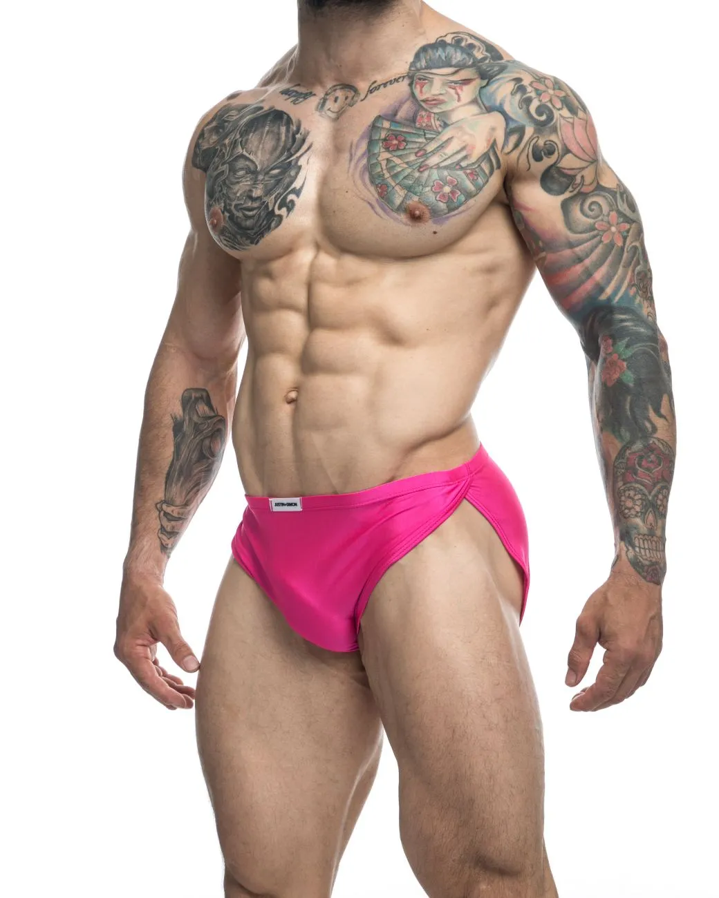 Kleidung_Justin   Simon_Herrenunterwäsche JUSTIN SIMON XSJ09 Laufshorts Farbe Knallrosa