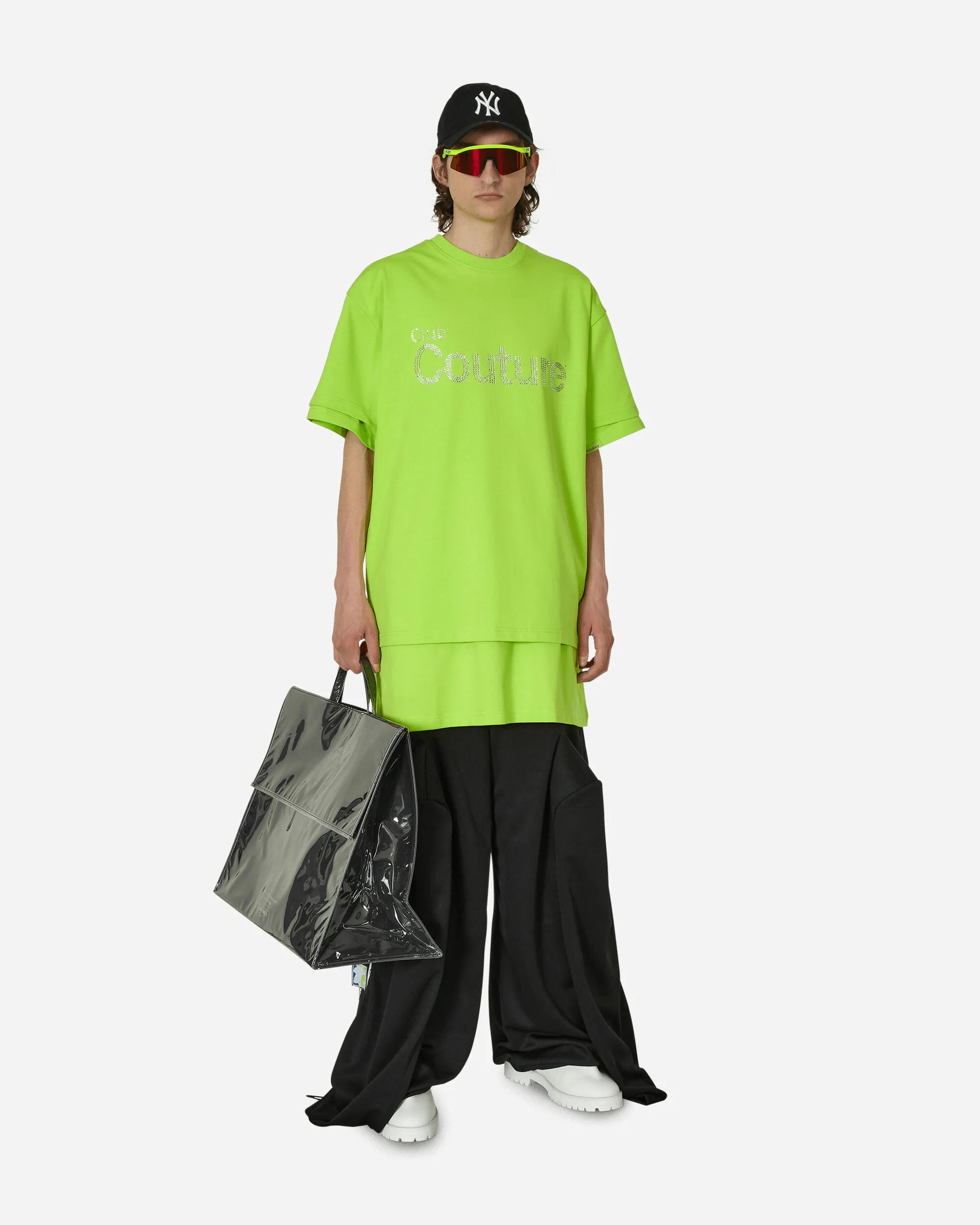 Club Couture 2er-Pack Boxiges & Langes T-Shirt Säuregrün