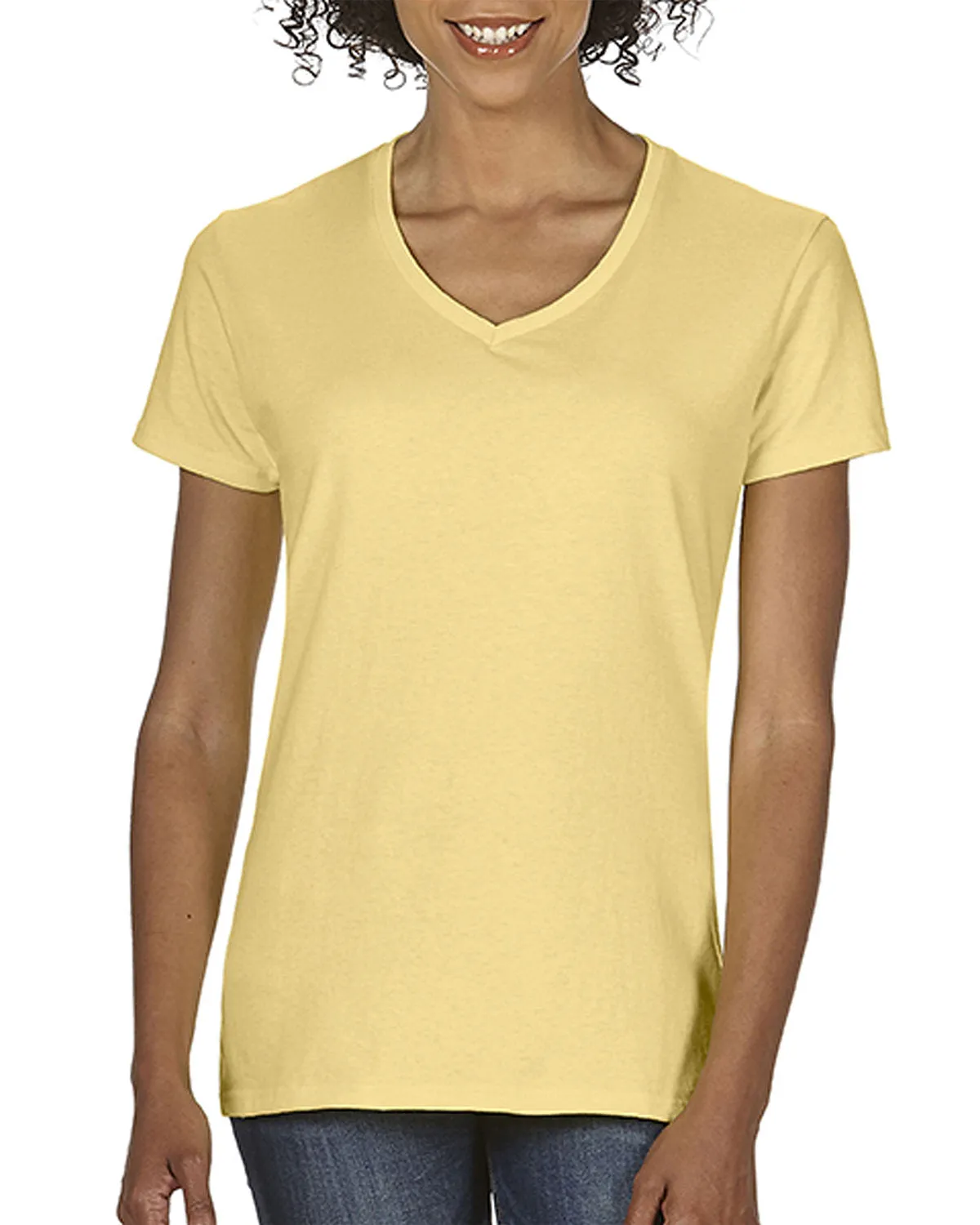 Comfort Colors C3199 Damen V-Ausschnitt T-Shirt in mittlerer Stärke