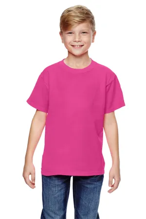 Comfort Colors Jugendliches Kurzarm-T-Shirt mit Rundhalsausschnitt - Neon Pink