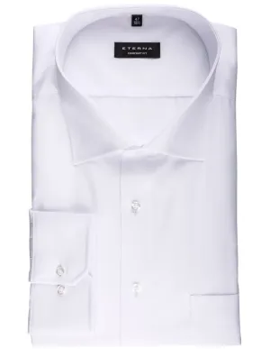 Komfortables Passform-Shirt Weiß