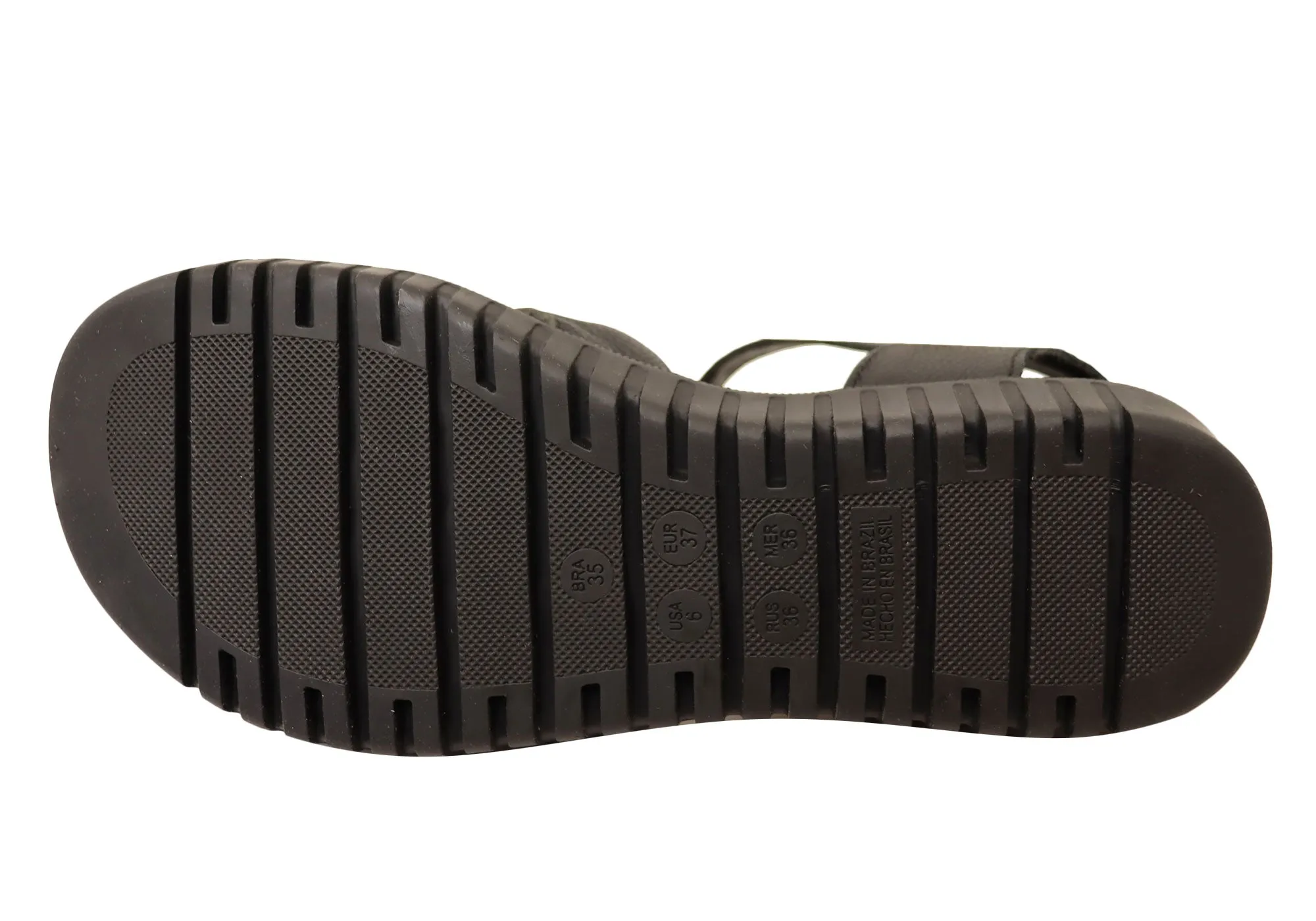 Comfortflex Kelly Damen Bequeme Ledersandalen Hergestellt in Brasilien Comfortflex Schuhe