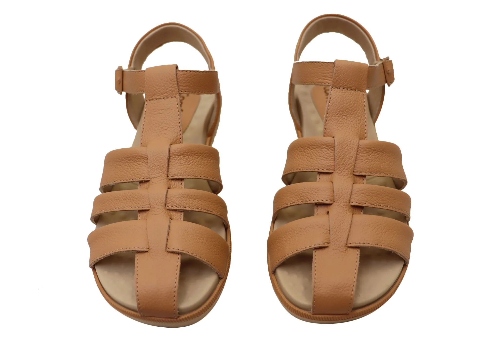 Comfortflex Kelly Damen Bequeme Ledersandalen Hergestellt in Brasilien Comfortflex Schuhe
