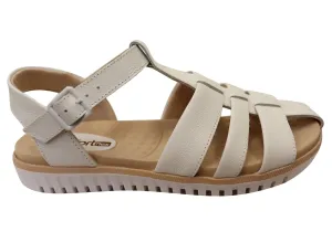Comfortflex Kelly Damen Bequeme Ledersandalen Hergestellt in Brasilien Comfortflex Schuhe