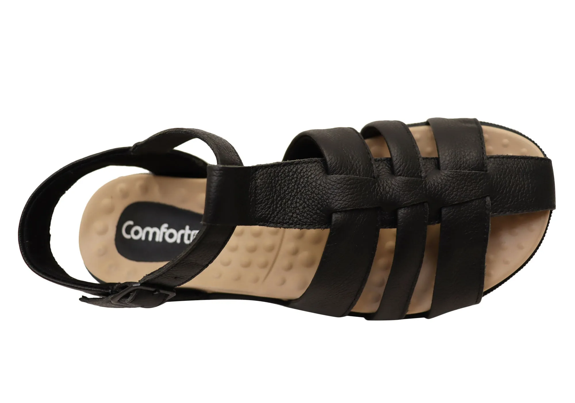 Comfortflex Kelly Damen Bequeme Ledersandalen Hergestellt in Brasilien Comfortflex Schuhe