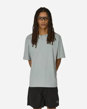 Kontrast Mesh Panel T-Shirt Nebelblau