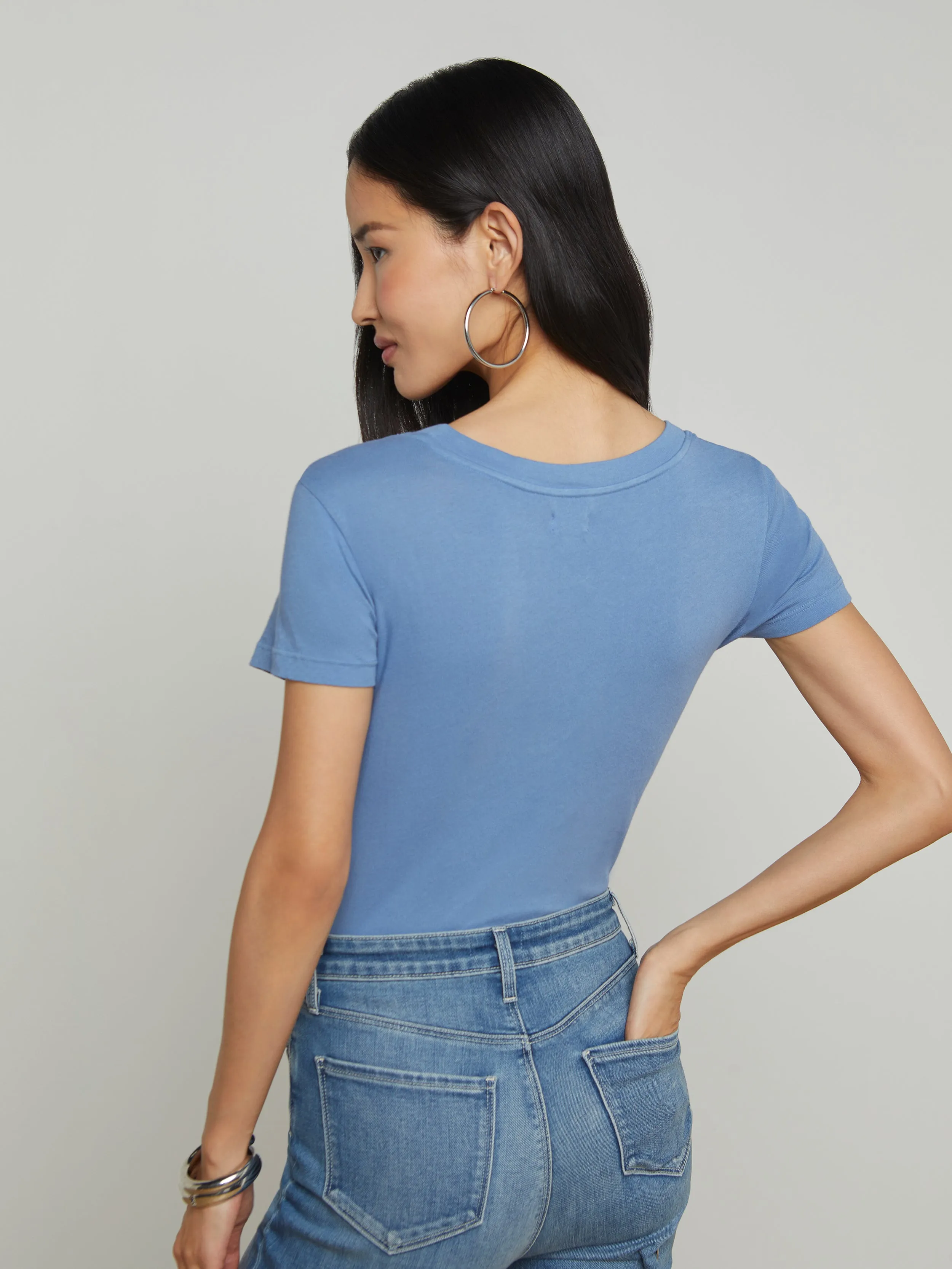 Cory Cotton Rundhals-Shirt