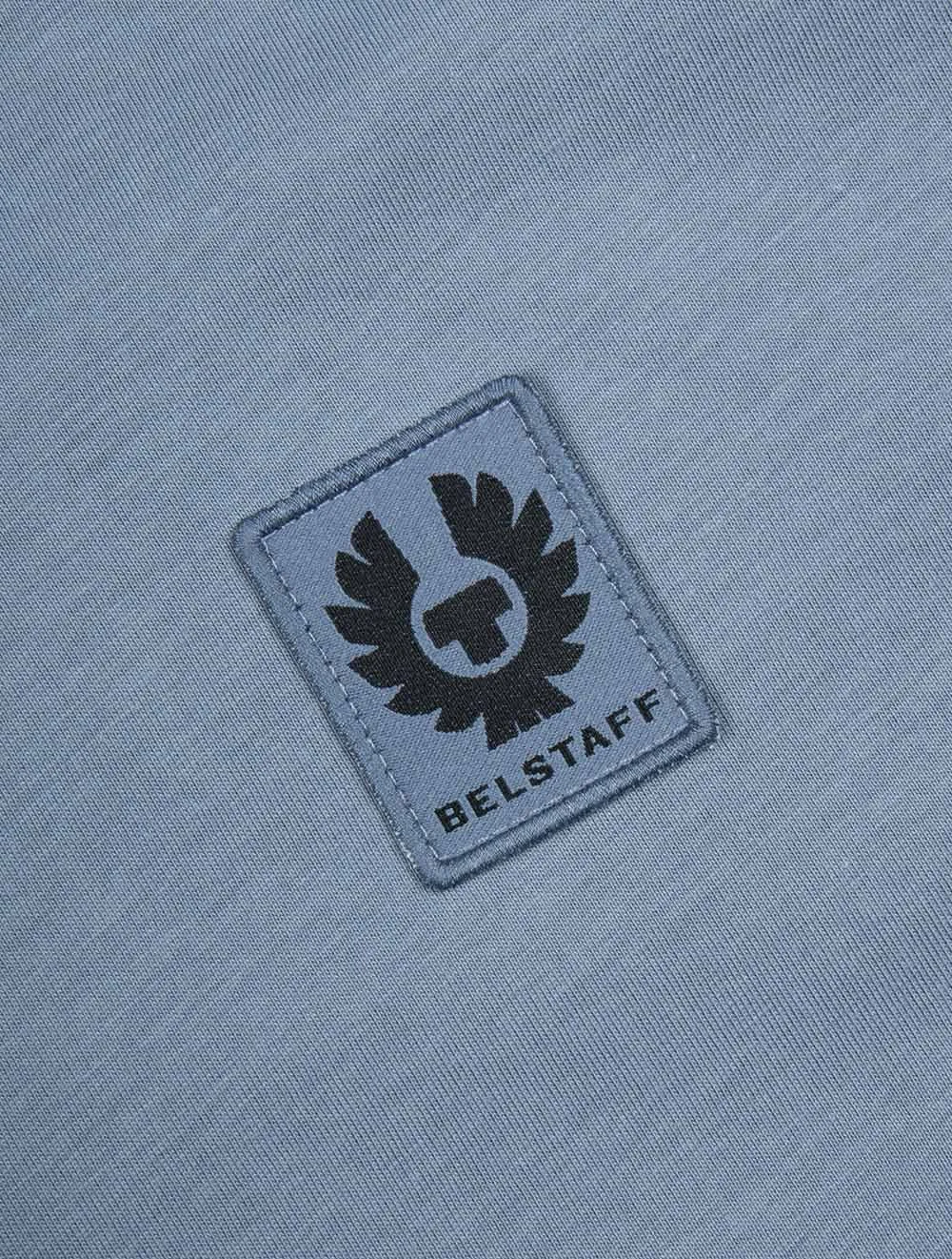 Baumwoll-T-Shirt Blau Flint