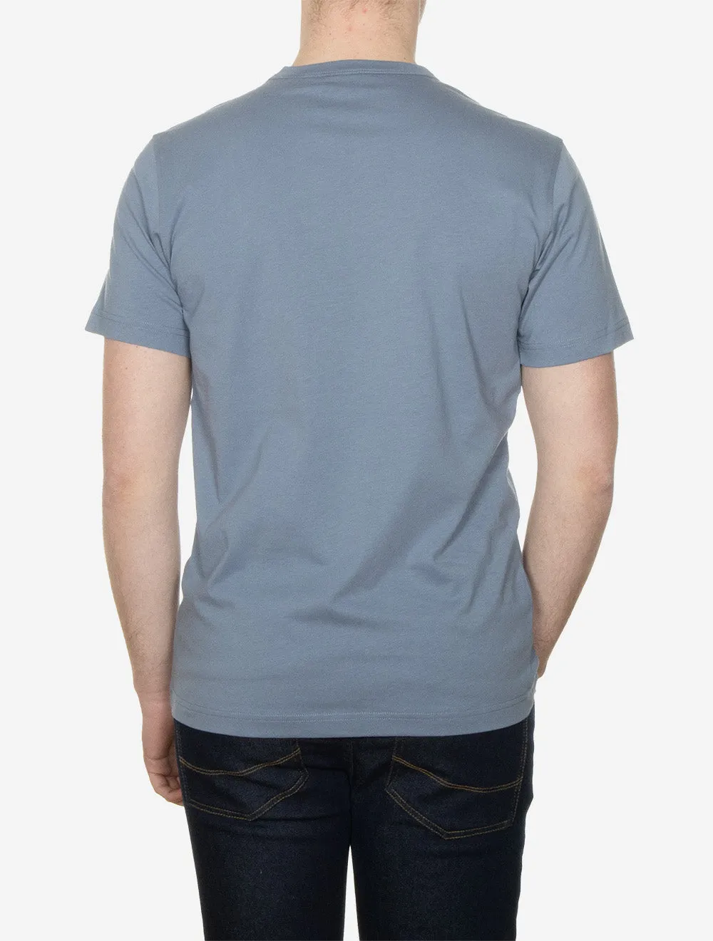 Baumwoll-T-Shirt Blau Flint