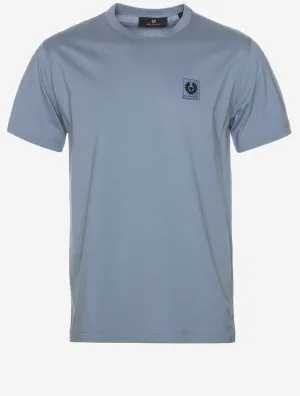 Baumwoll-T-Shirt Blau Flint