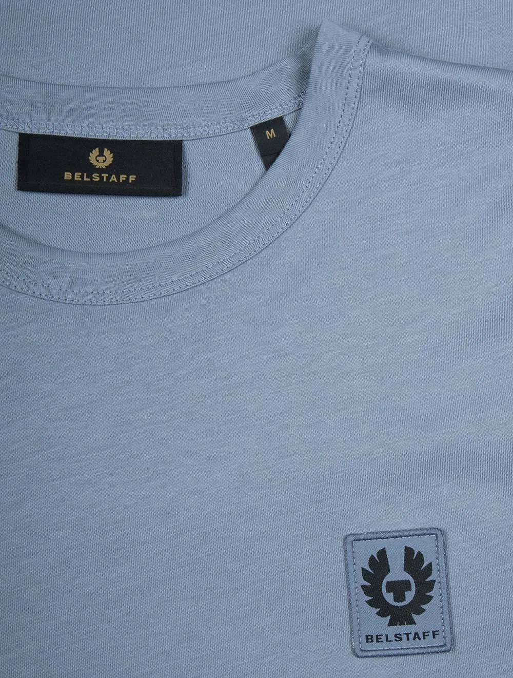 Baumwoll-T-Shirt Blau Flint