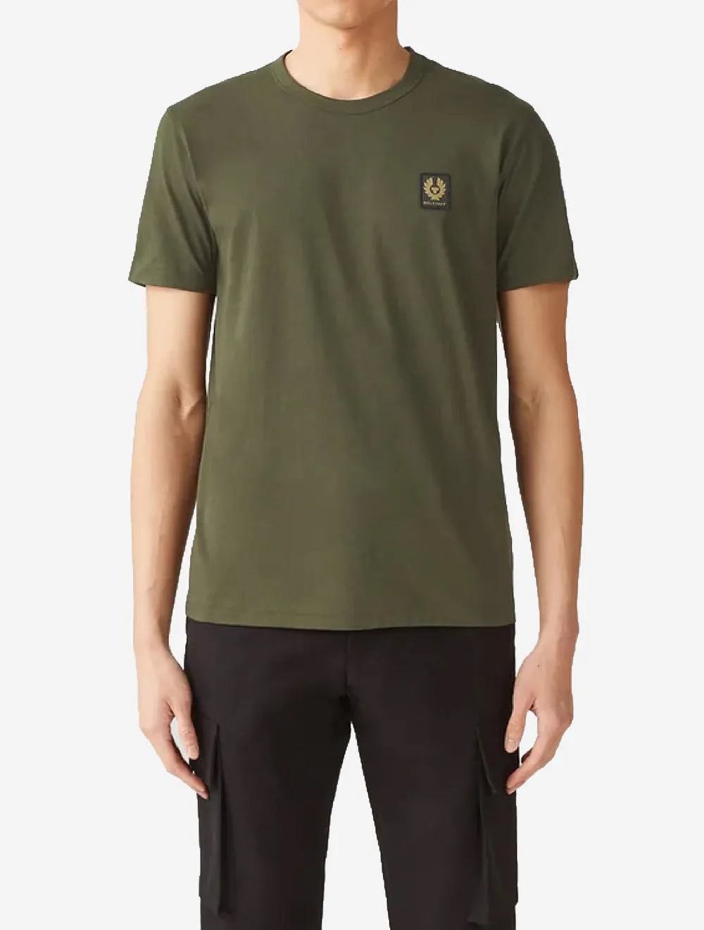 Baumwoll-T-Shirt Fliesen Grün