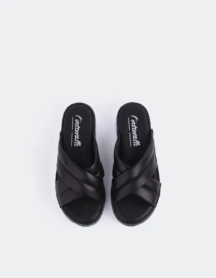 Cranwell Leder in Schwarz
