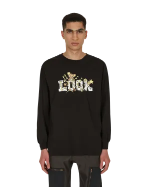Creature Logo Langarm T-Shirt Schwarz
