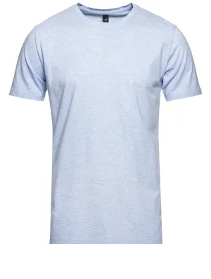 Crew Neck T-Shirt Hellblau Melange
