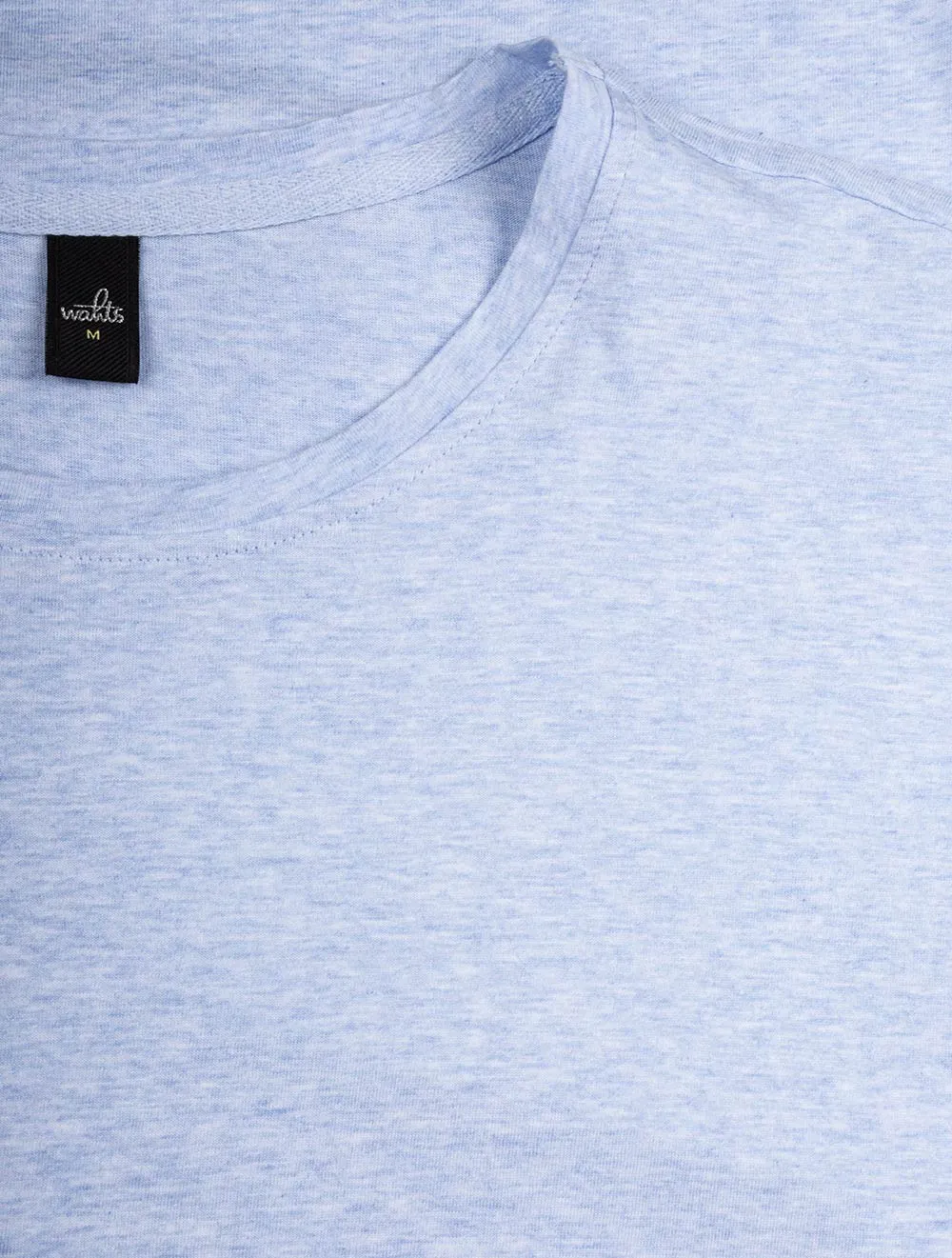 Crew Neck T-Shirt Hellblau Melange
