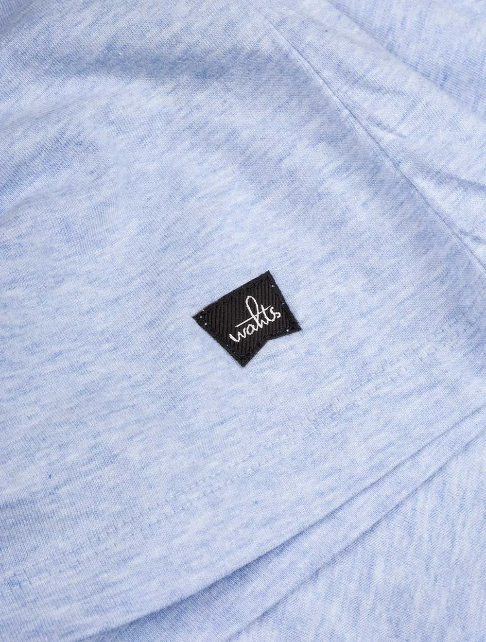Crew Neck T-Shirt Hellblau Melange