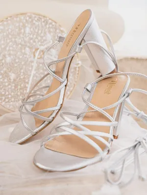 Cupid Vegan Recycelte Getreide-Pumpsandalen | Silber