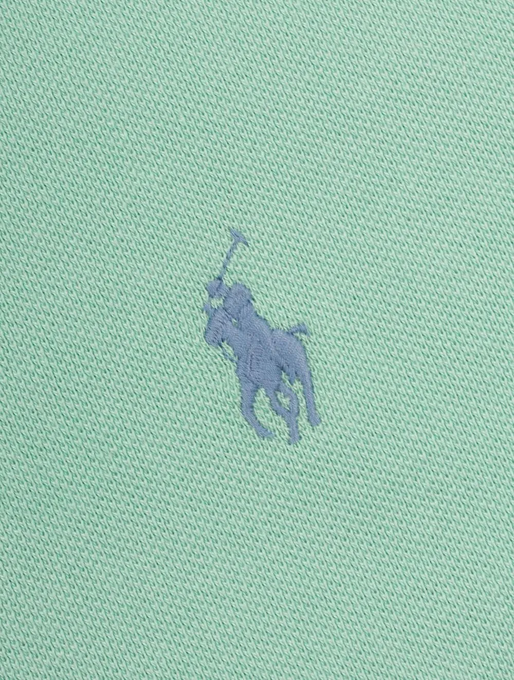 Maßgeschneidertes schlankes Mesh-Polohemd in Grün