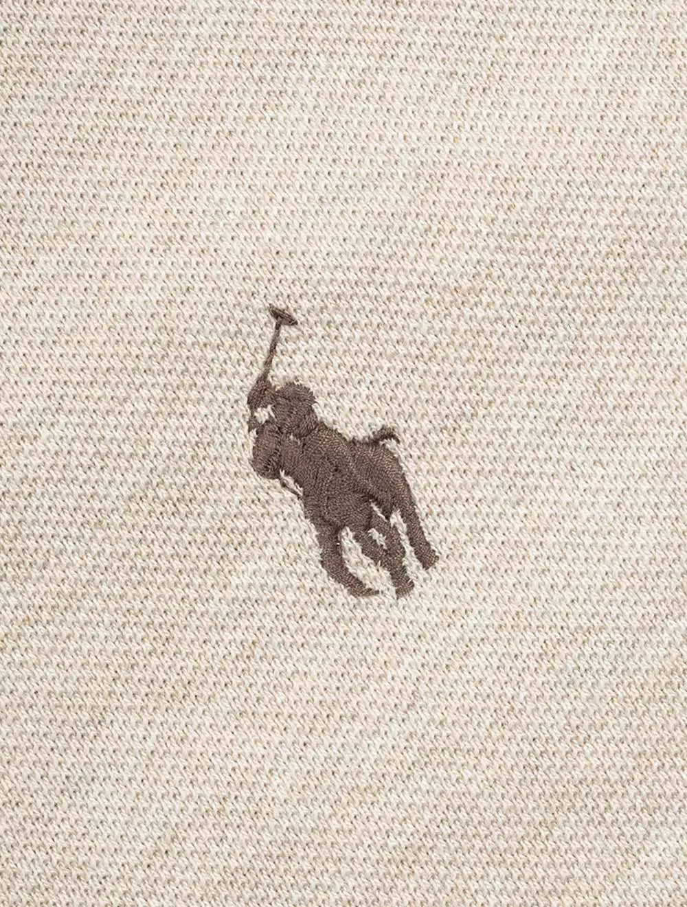 Maßgeschneidertes schlankes Mesh-Polohemd in Stein
