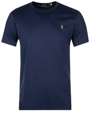Maßgeschneidertes Slim Fit T-Shirt aus weicher Baumwolle in Cruise Navy