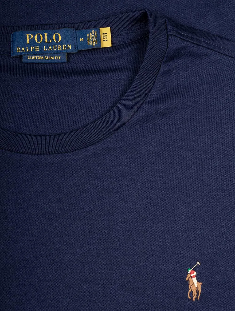 Maßgeschneidertes Slim Fit T-Shirt aus weicher Baumwolle in Cruise Navy
