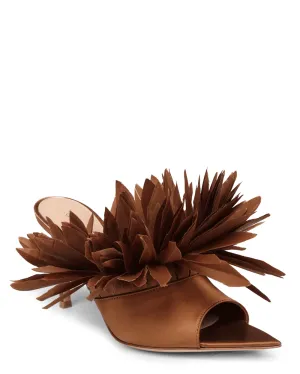 Daniah Crepe Mule in Schokolade